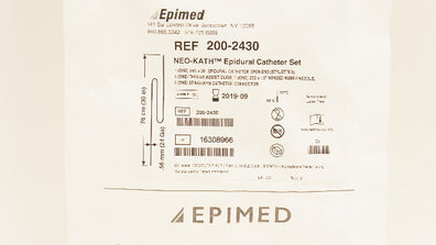 Epimed 200-2430 Neo-Kath Epidural Catheter Set (x)